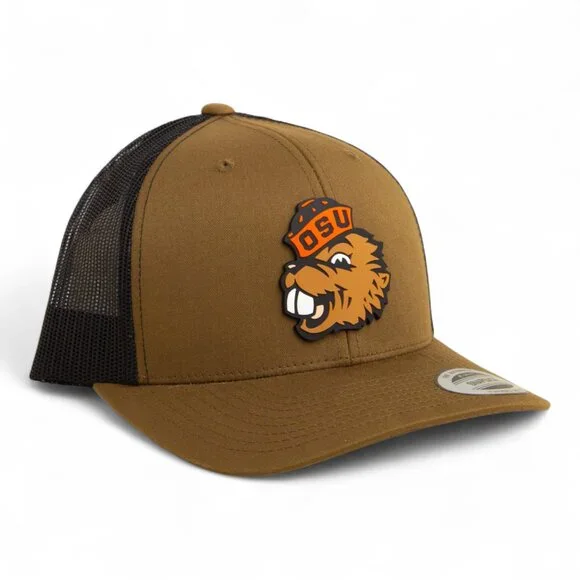 Oregon State Beavers Benny YP Snapback Hat- Coyote/ Black - Picture 2 of 3